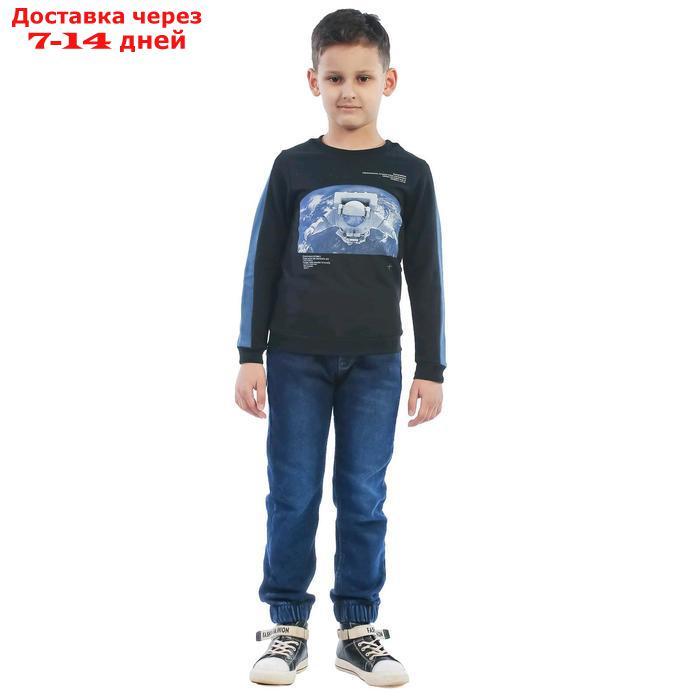Свитшот детский "Космонавт", рост 104 см, цвет чёрный - фото 2 - id-p226872903