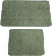 Набор ковриков для ванной и туалета Gokyildiz Maxiform 60x100+60x50 / DUZ-5507-GREEN