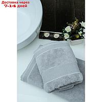 Полотенце Arya Home Gloss, размер 50X90 см, цвет светло-серый