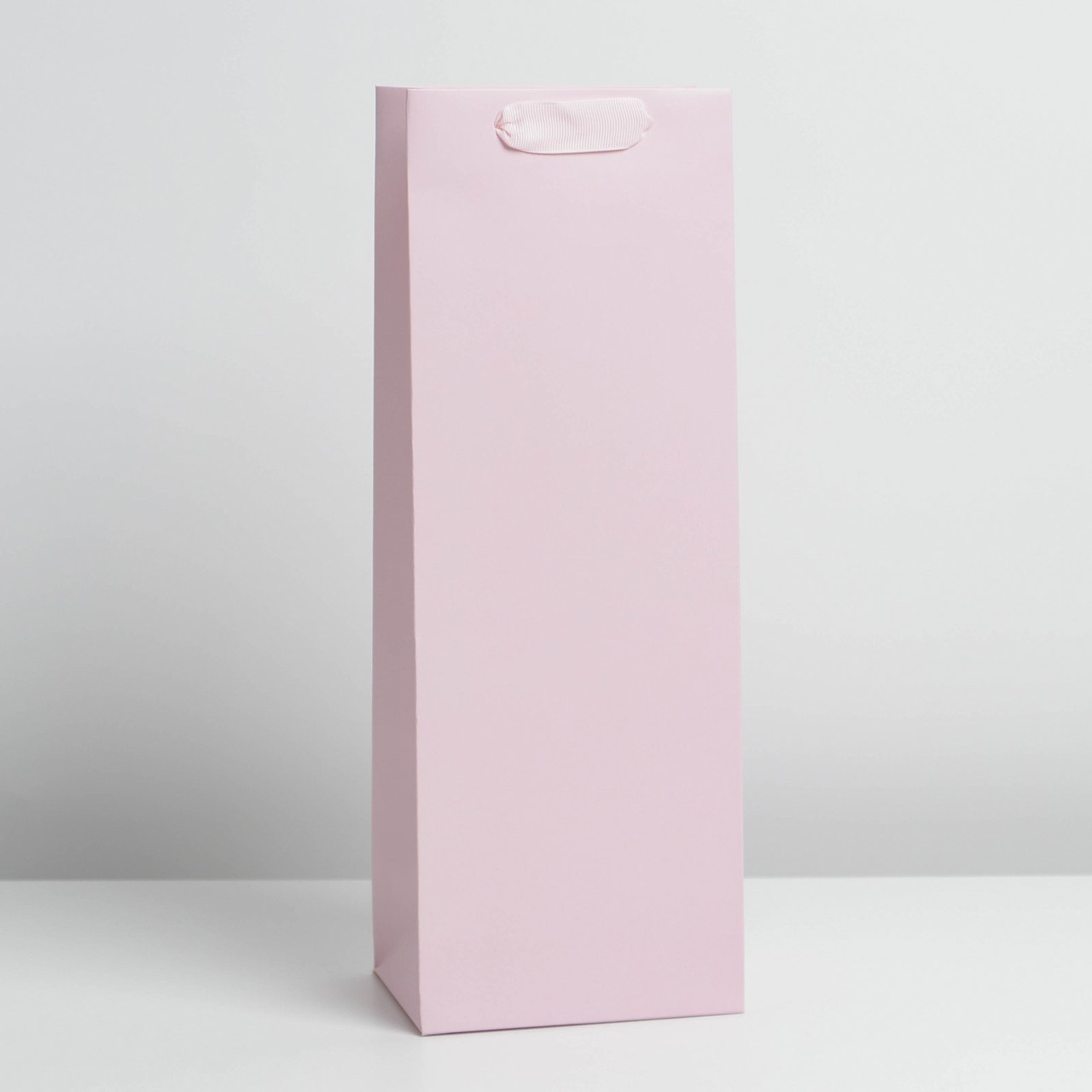 Пакет под бутылку Розовый, 13 x 35 x 10 см - фото 1 - id-p227224398