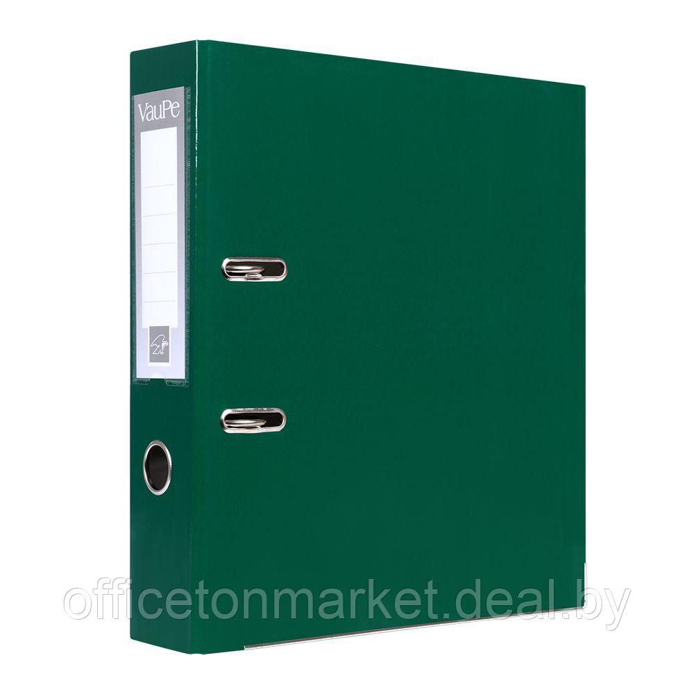 Папка-регистратор "VauPe", А4, 75 мм, ламинированный картон, зеленый - фото 1 - id-p188070586