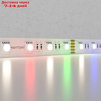 Светодиодная лента Maytoni, 24В, IP20, 5050, 19,2Вт/м, 4000K, 5 м, свечение RGB+W