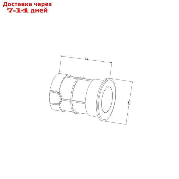 Светильник встраиваемый Outdoor O044DL-L3S3K, 3Вт, 7,5х7,5х9,5 см, LED, 210Лм, 3000К, цвет серебро - фото 7 - id-p226871009