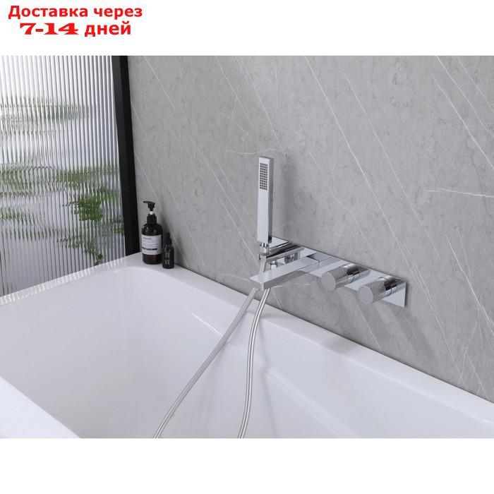 Смеситель для ванны ABBER Rund AF8730, скрытого монтажа, душевой набор, хром - фото 2 - id-p226868163