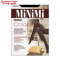 Колготки женские MiNiMi Cotone, 250 den, размер 4, цвет nero