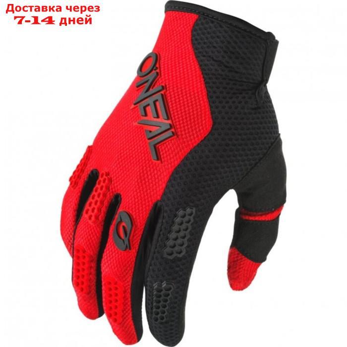 Перчатки эндуро-мотокросс O'Neal Element V.24, мужские, размер M, красные, чёрные - фото 1 - id-p226904571