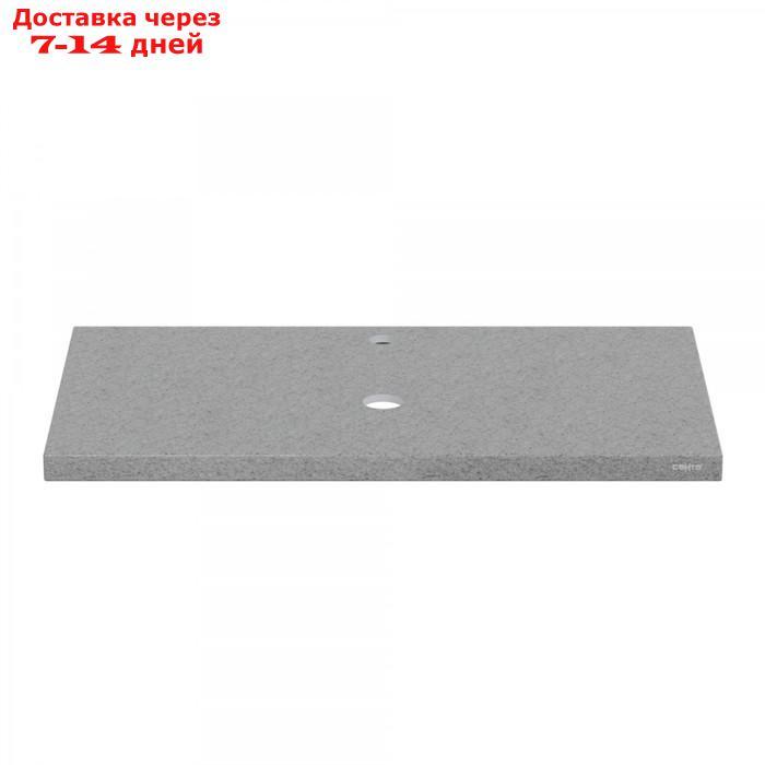 Столешница из литьевого мрамора СаНта 805х35х450 см, цвет вулканический-серый - фото 2 - id-p226871040