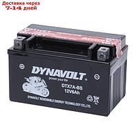 Аккумулятор Dynavolt DTX7A-BS, 12V, AGM, прямая, 85 A, 150 х 87 х 93
