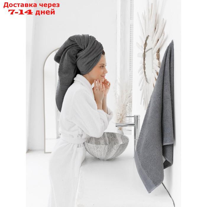 Комплект махровых полотенец Graphite, размер 30х50 см, 50х100 см, 70х140 см - фото 6 - id-p226873061