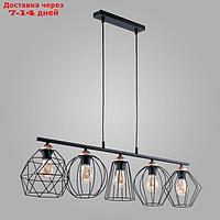 Светильник подвесной TK Lighting Galaxy 1649, E27, 5х60Вт, 970х200 мм, цвет чёрный