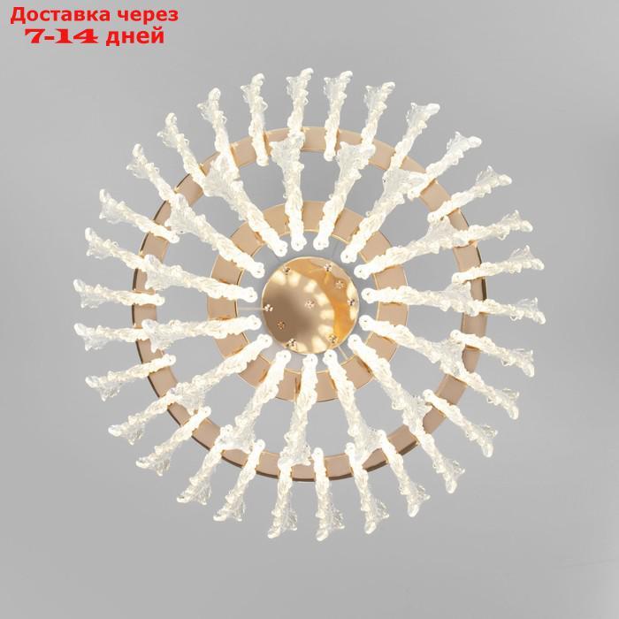 Светильник подвесной Bogate's Farfalla 90374/2, LED, 63 Вт, 4000К, 4275Лм, 620х620 мм, цвет золото - фото 4 - id-p226870139