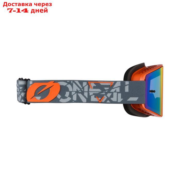 Маска кроссовая O'Neal B-20 Strain V.22, оранжевый, иридиевые линзы, ANTIFOG - фото 2 - id-p226904606