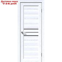 Комплект двери А-3/05 Ясень трэвис, Лакобель черный 2000х900 мм