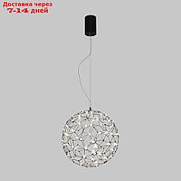 Светильник подвесной Bogate's Alioth 451/1, LED, 30 Вт, 4000К, 2403Лм, 400х400 мм, цвет чёрный жемчуг