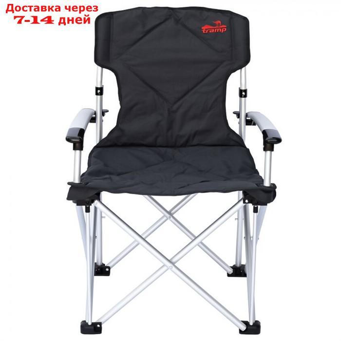 Кресло раскладное с жёсткими подлокотниками, 67/60 х 55 х 48/97 см, цвет чёрный/серый - фото 5 - id-p226872219