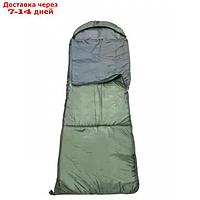 Спальник-одеяло с капюшоном "СИБТЕРМО", 400 г/м2, 245x200x80, микс