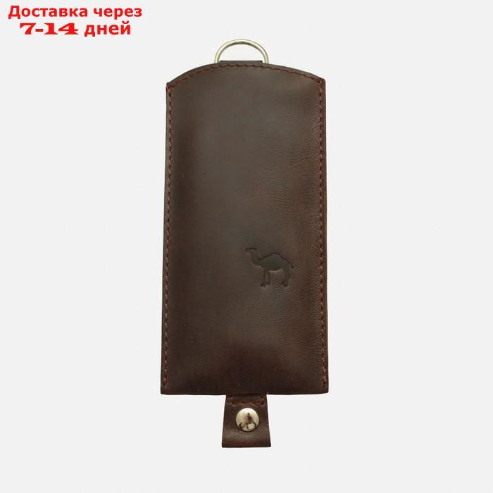 Ключница на молнии, длина 15 см, цвет коричневый - фото 1 - id-p226876170