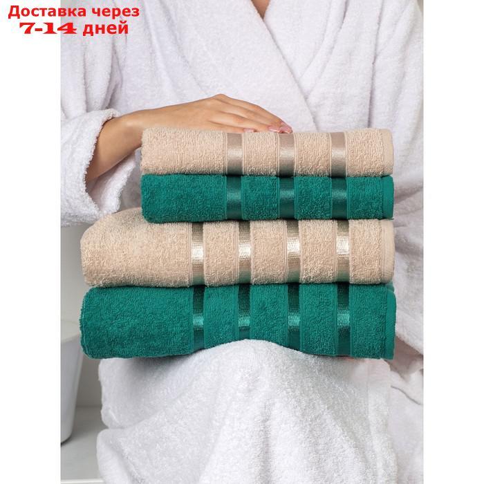Комплект махровых полотенец Oasis, размер 50х80 см - 2 шт, 70х130 см - 2 шт - фото 6 - id-p226901036