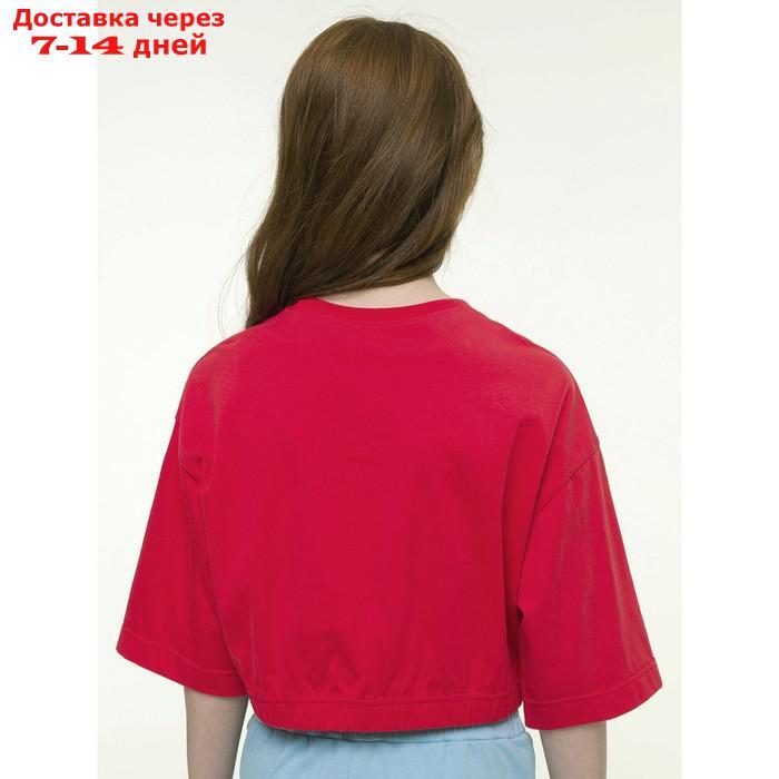 Джемпер для девочек, рост 122 см, цвет красный - фото 3 - id-p226872236