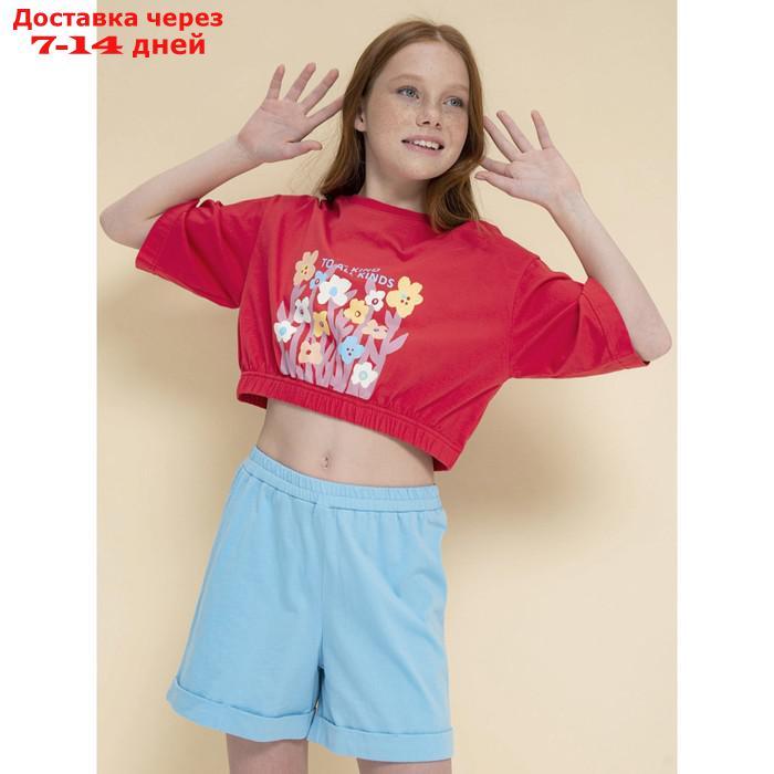 Джемпер для девочек, рост 122 см, цвет красный - фото 5 - id-p226872236