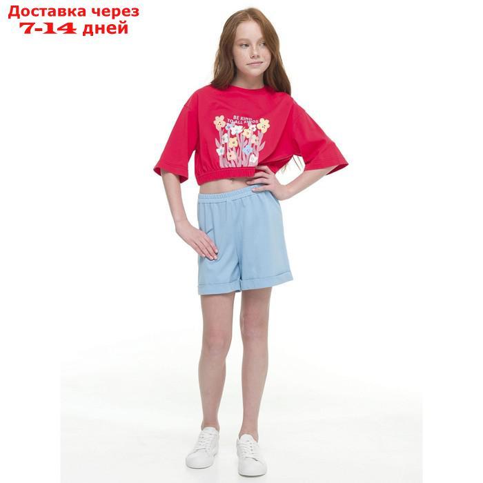 Джемпер для девочек, рост 122 см, цвет красный - фото 6 - id-p226872236