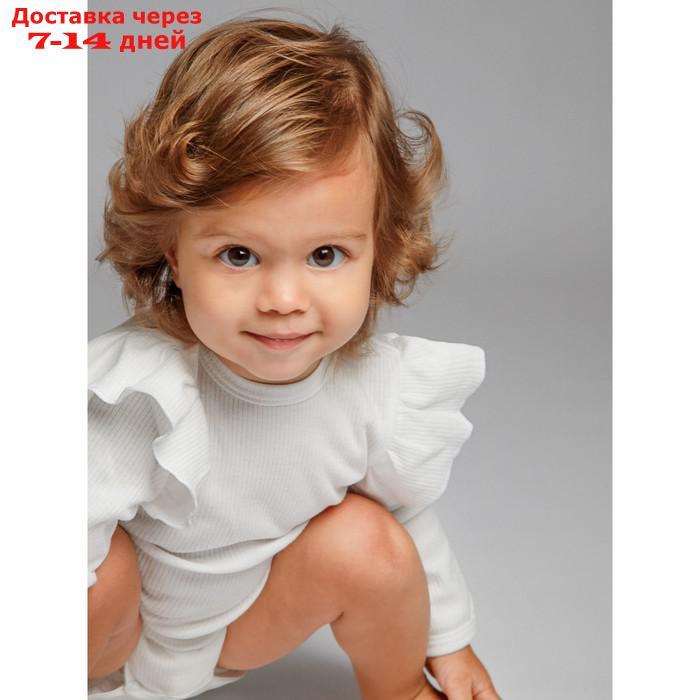 Боди детское с длинным рукавом Fashion, рост 86 см, цвет молочный - фото 6 - id-p226893938