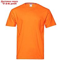 Футболка мужская, размер 52, цвет оранжевый