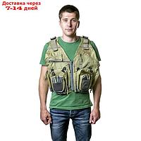 Жилет рыболовный разгрузочный Tramp Angler хаки, размер L/XL