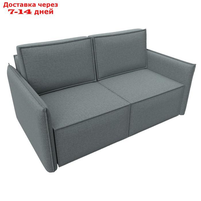 Прямой диван "Либерти мини", механизм раскладушка, НПБ, рогожка, цвет амур серый - фото 6 - id-p226871290