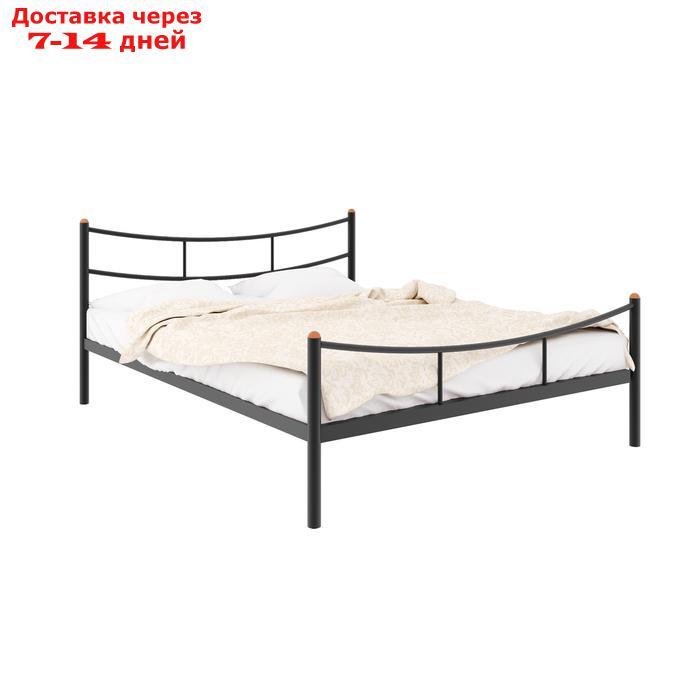 Кровать "Софья Плюс", 1600×2000 мм, металл, цвет чёрный - фото 1 - id-p226871310