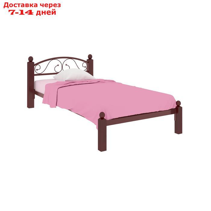 Кровать "Вероника Мини Люкс", 800×1900 мм, металл, цвет коричневый - фото 1 - id-p226871312