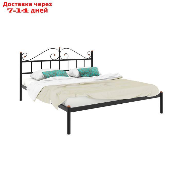 Кровать "Диана", 1600×2000 мм, металл, цвет чёрный - фото 1 - id-p226871313