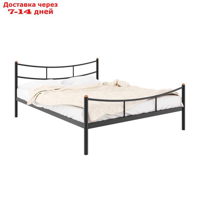 Кровать "Софья Плюс", 1800×2000 мм, металл, цвет чёрный - фото 1 - id-p226871314