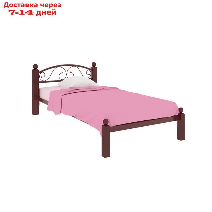Кровать "Вероника Мини Люкс", 800×2000 мм, металл, цвет коричневый - фото 1 - id-p226871316