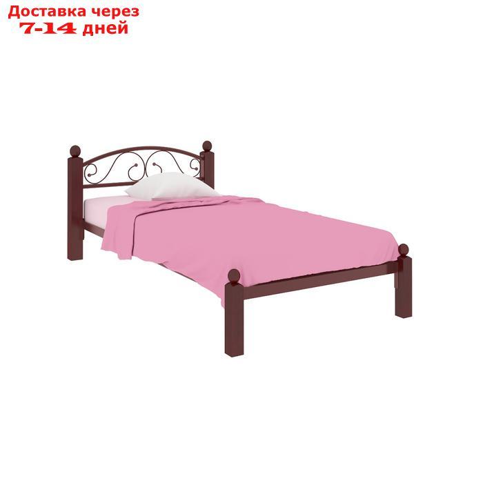Кровать "Вероника Мини Люкс", 900×1900 мм, металл, цвет коричневый - фото 1 - id-p226871317