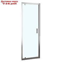 Душевая дверь в нишу Azario MILTON 800х2000 мм, стекло прозрачное 6 мм, профиль серебро