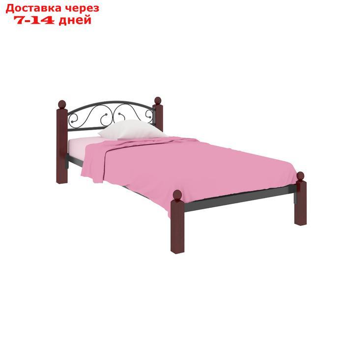 Кровать "Вероника Мини Люкс", 900×2000 мм, металл, цвет чёрный - фото 1 - id-p226871320