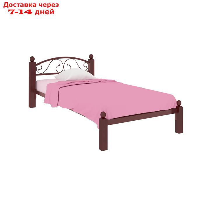 Кровать "Вероника Мини Люкс", 900×2000 мм, металл, цвет коричневый - фото 1 - id-p226871322