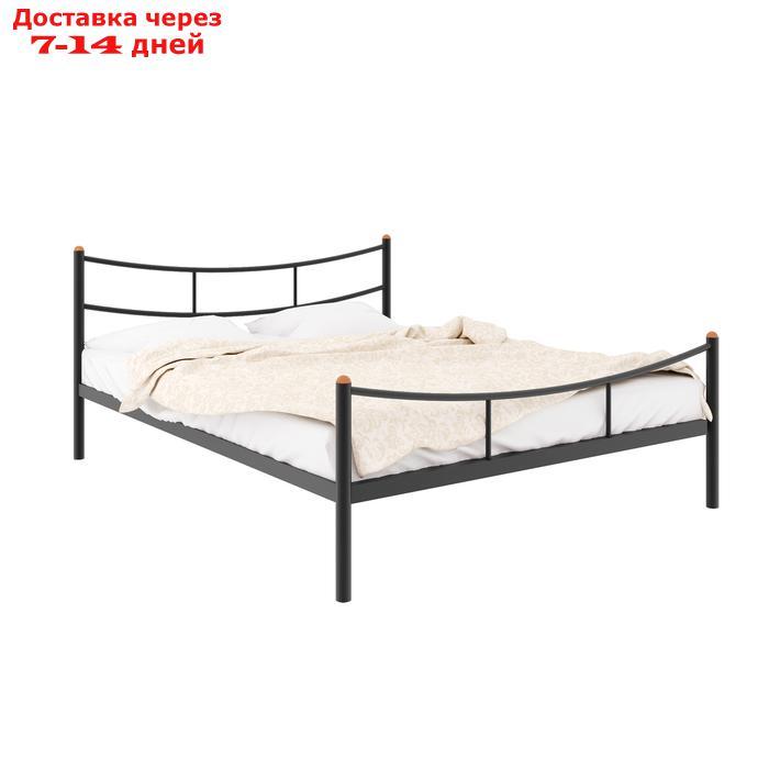 Кровать "Софья Плюс", 1400×2000 мм, металл, цвет чёрный - фото 1 - id-p226871323