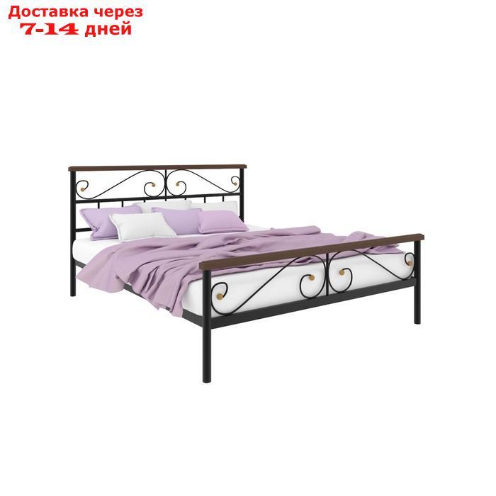 Кровать "Эсмиральда Плюс", 1600×2000 мм, металл, цвет чёрный - фото 1 - id-p226871325