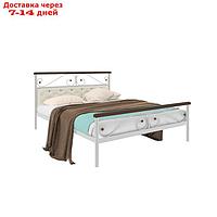 Кровать "Эсмиральда мягкая Плюс", 1600×2000 мм, металл, цвет белый