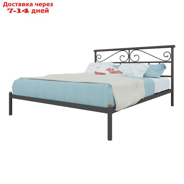 Кровать "Эсмиральда", 1600×2000 мм, металл, цвет чёрный - фото 1 - id-p226871330