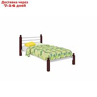 Кровать "Милана Мини Люкс", 800×2000 мм, металл, цвет белый