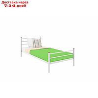 Кровать "Милана Мини Плюс", 900×1900 мм, металл, цвет белый