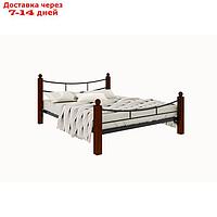 Кровать "Софья Люкс Плюс", 1400×2000 мм, металл, цвет чёрный