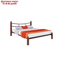 Кровать "Софья Люкс", 1200×2000 мм, металл, цвет коричневый