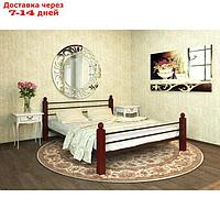 Кровать "Милана Люкс Плюс", 1400×2000 мм, металл, цвет коричневый