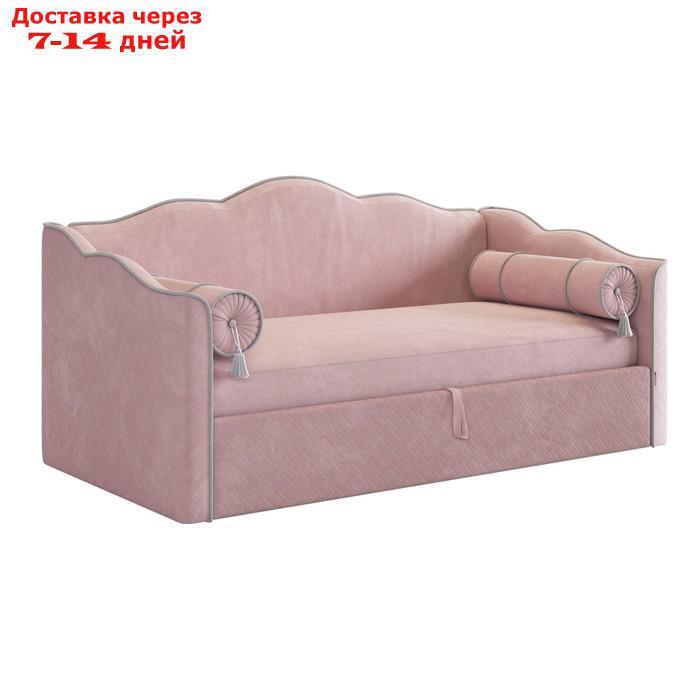 Комплект детской мебели "Зефир К3", белое дерево/пудра розовая (эмаль)/нежно-розовый (велюр) 10575 - фото 3 - id-p226872415
