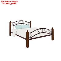 Кровать "Надежда Люкс Плюс", 1800×2000 мм, металл, цвет коричневый