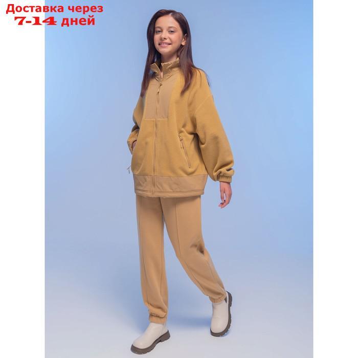 Куртка для девочек, рост 140 см, цвет бежевый - фото 2 - id-p226872420